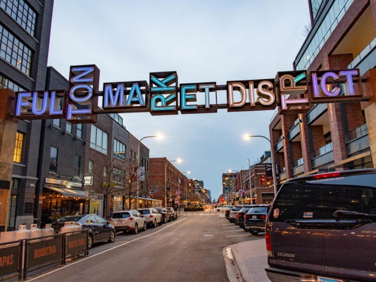 Fulton Market District sign